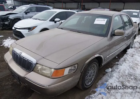 2001 Mercury Grand Marquis Gs из США, поврежденный, VIN 2MEFM74W61X628734